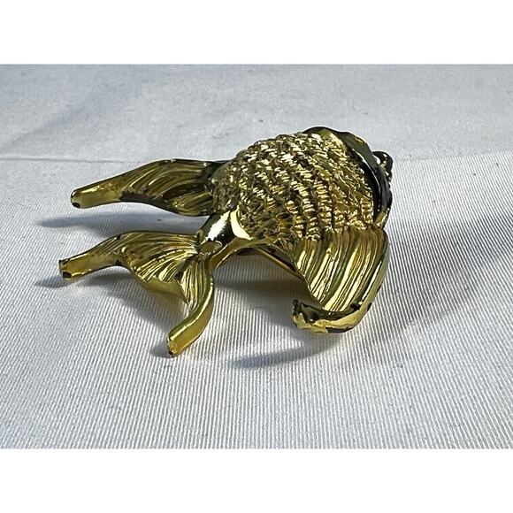 Vintage Jewelry Gold Tone Angelfish Brooch Pin 2.5" - Picture 16 of 16